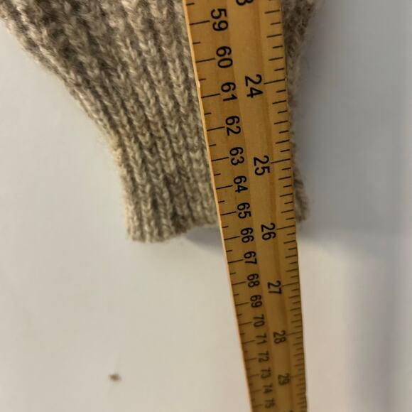 Vintage Winona Knits Full Zip Tan Chunky Cable Knit Sweater Women’s Size 2XL - Picture 7 of 8